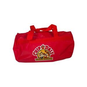 Vintage Disney Chip 'N Dale Red Zipper Kids Gym 13"x9" Bag Duffle Small Kids